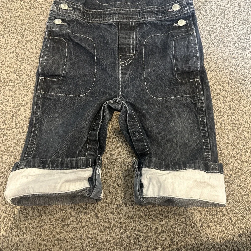 Gymboree Jean Denim‎ Overalls With Polar Bear Patch 12-18 Months